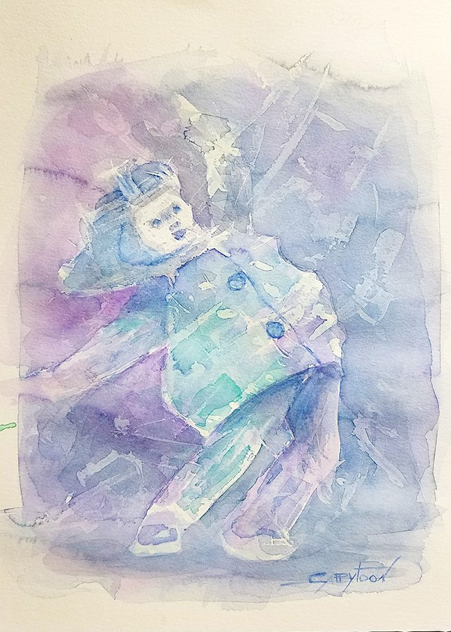 9"x12" watercolor, paper