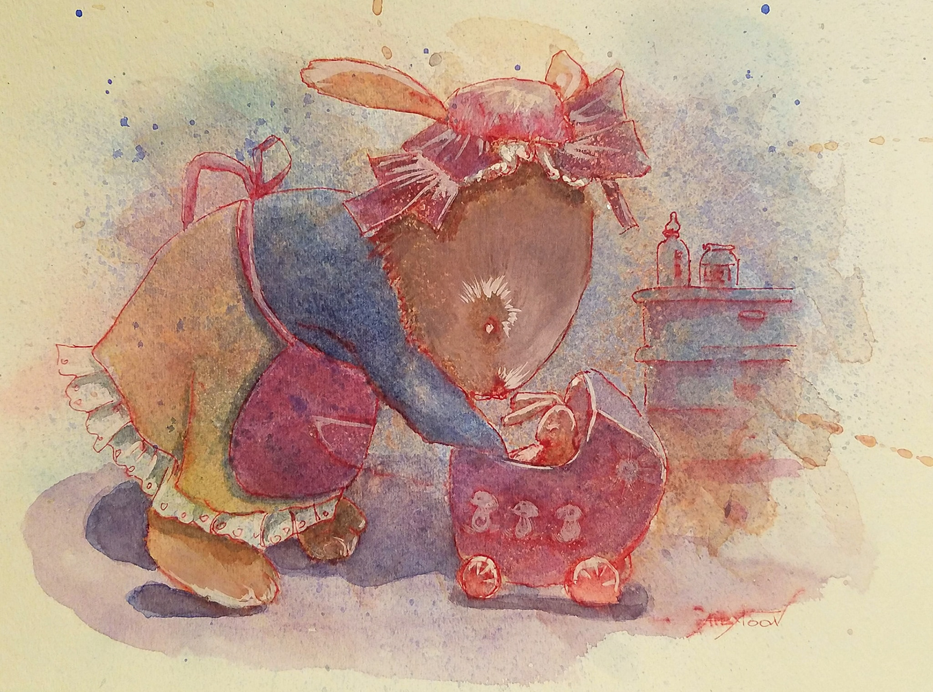 9"x12" watercolor, paper