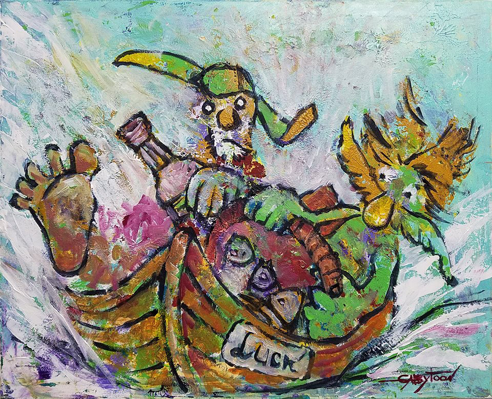 24"x30" acrylic, stretched canvas
