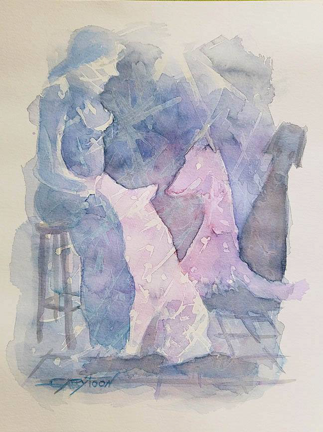 9"x12" watercolor, paper