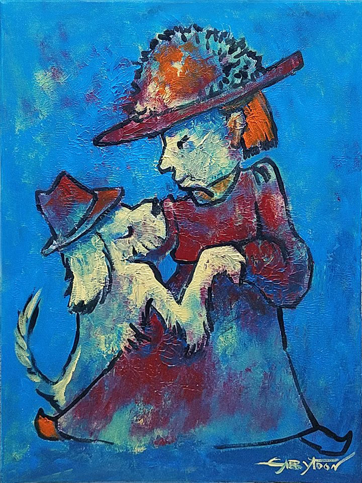 24"x18" acrylic, stretched canvas