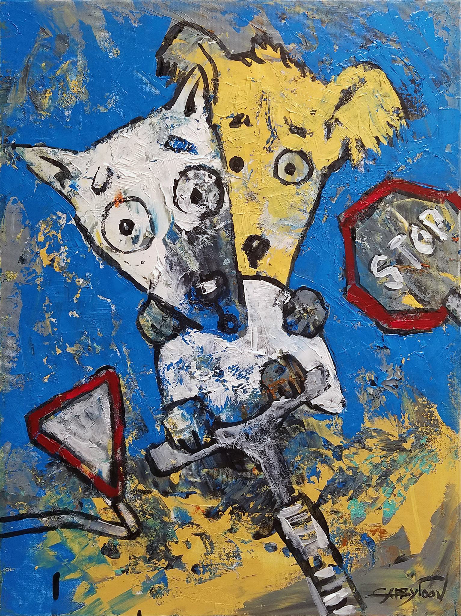 24"x18" acrylic, stretched canvas