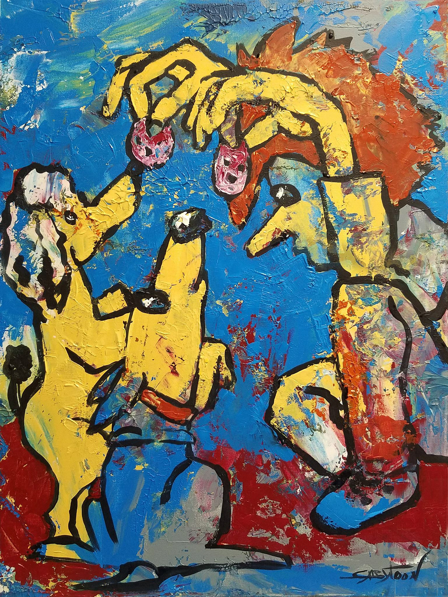 24"x18" acrylic, stretched canvas