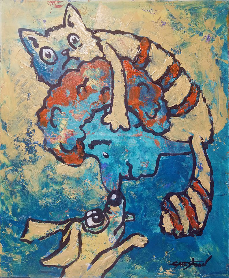 24"x20" acrylic, stretched canvas