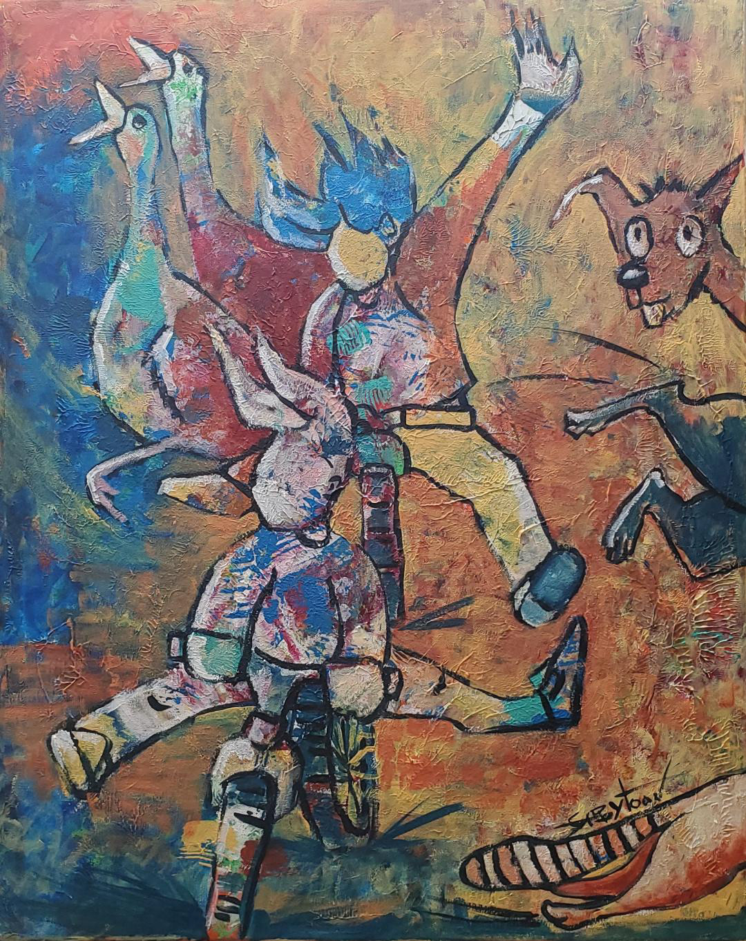 24"x30" acrylic, stretched canvas