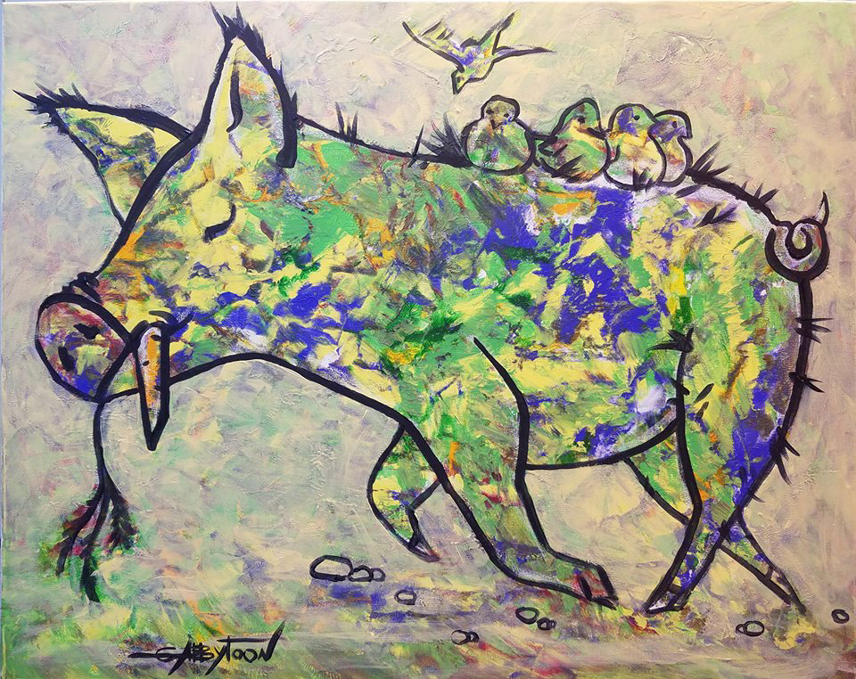 24"x30" acrylic, stretched canvas