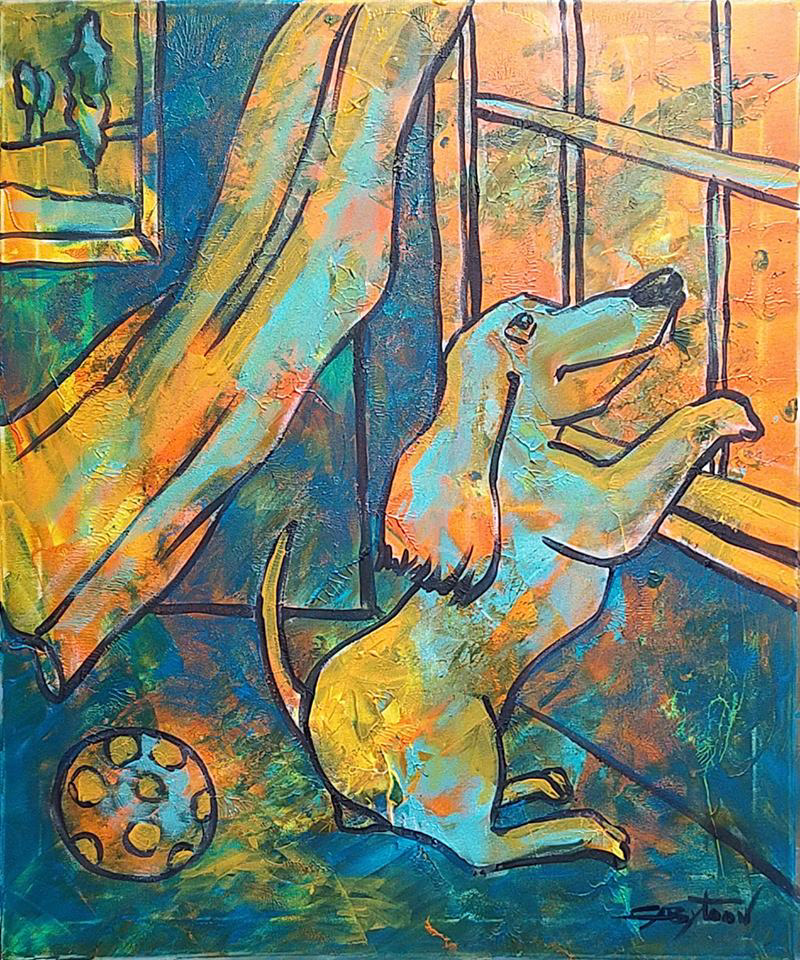 20"x24" acrylic, stretched canvas