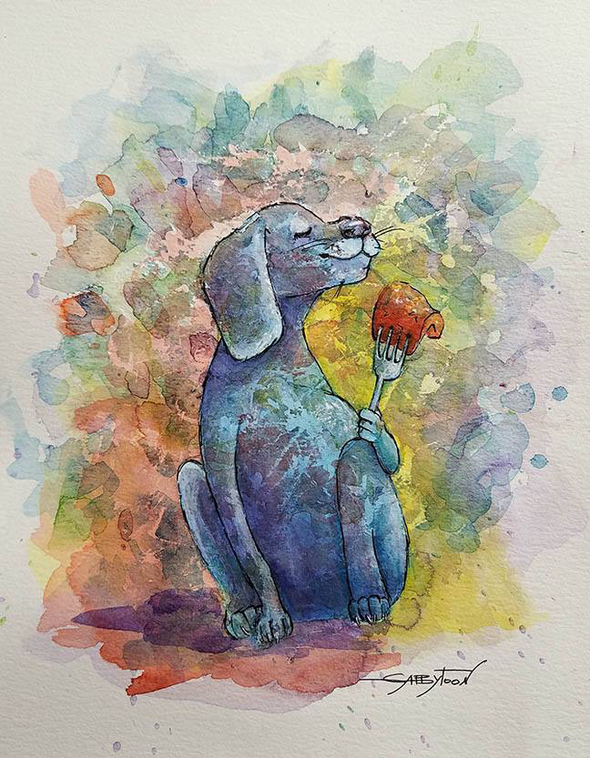 9"x12" watercolor, paper
