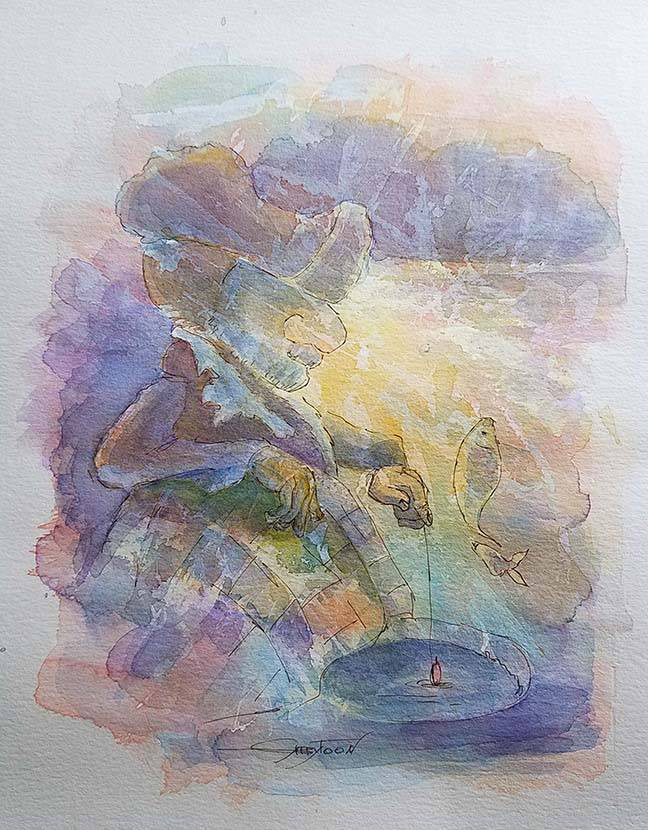 9"x12" watercolor, paper