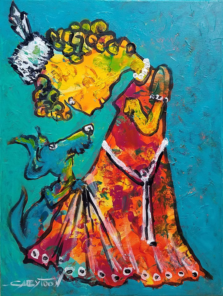 24"x18" acrylic, stretched canvas
