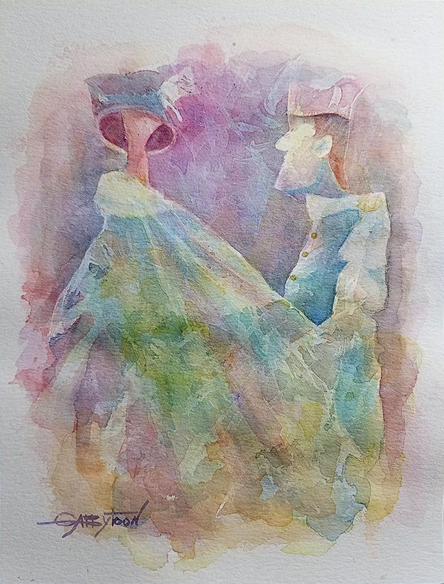 9"x12" watercolor, paper