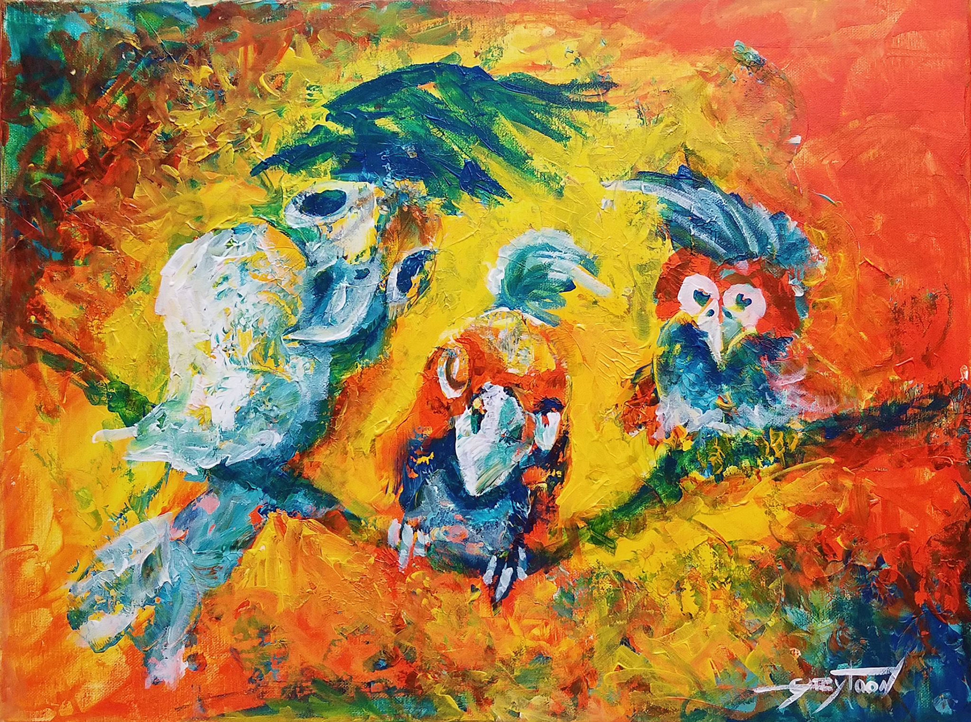 18"x24" acrylic, stretched canvas