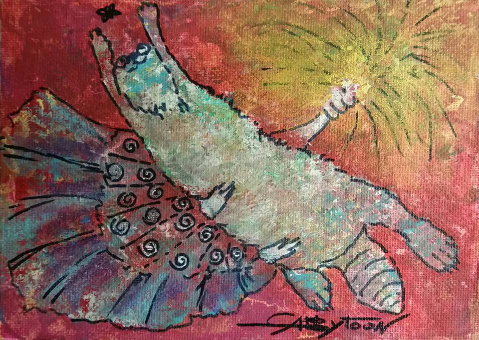 5"x7" acrylic, canvas panel