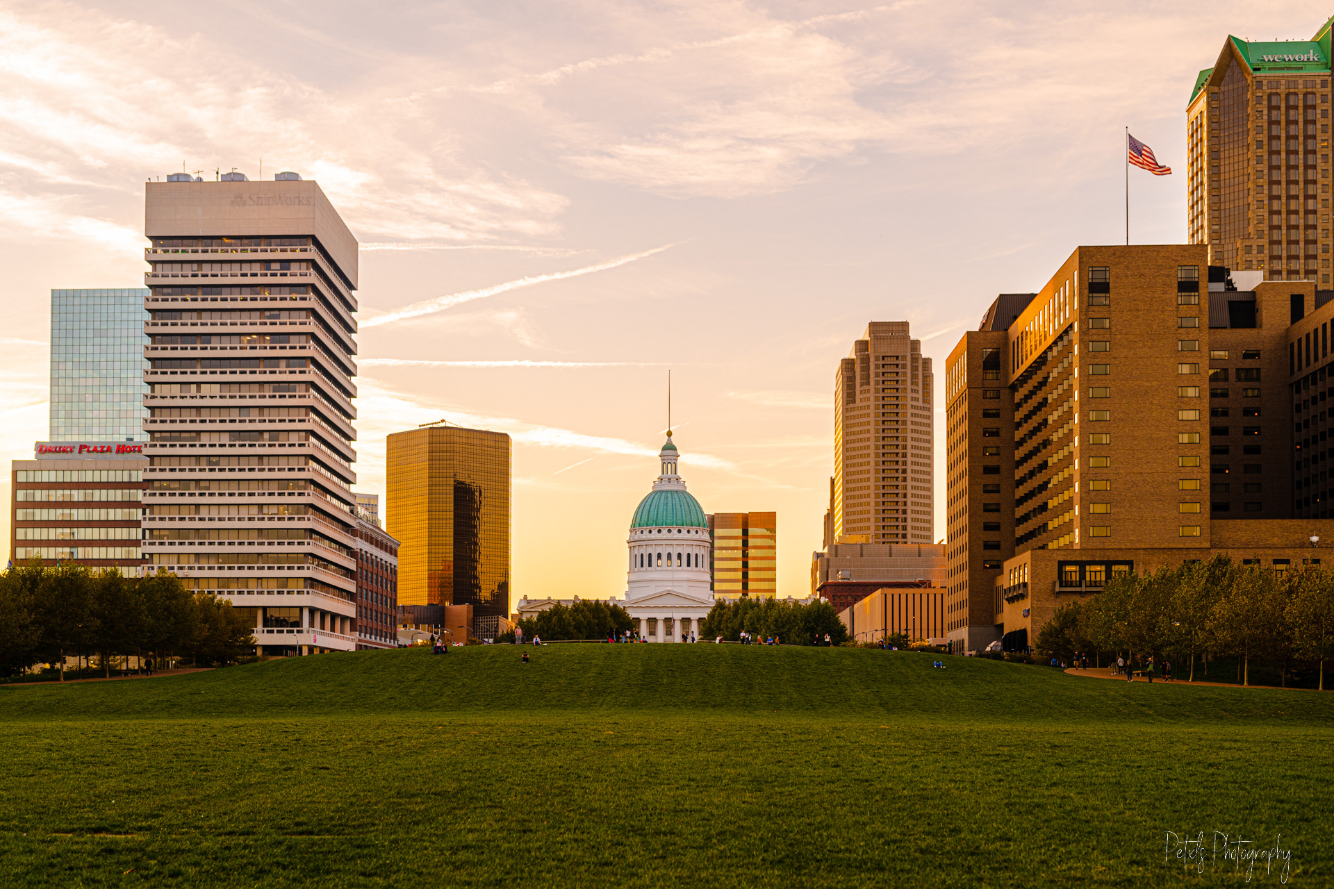 The Courthouse from the Arch Grounds