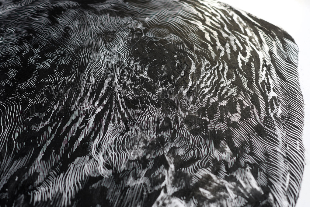 Soft Stone (fragment) , 50  x 70 cm, oil pastel on paper, 2014