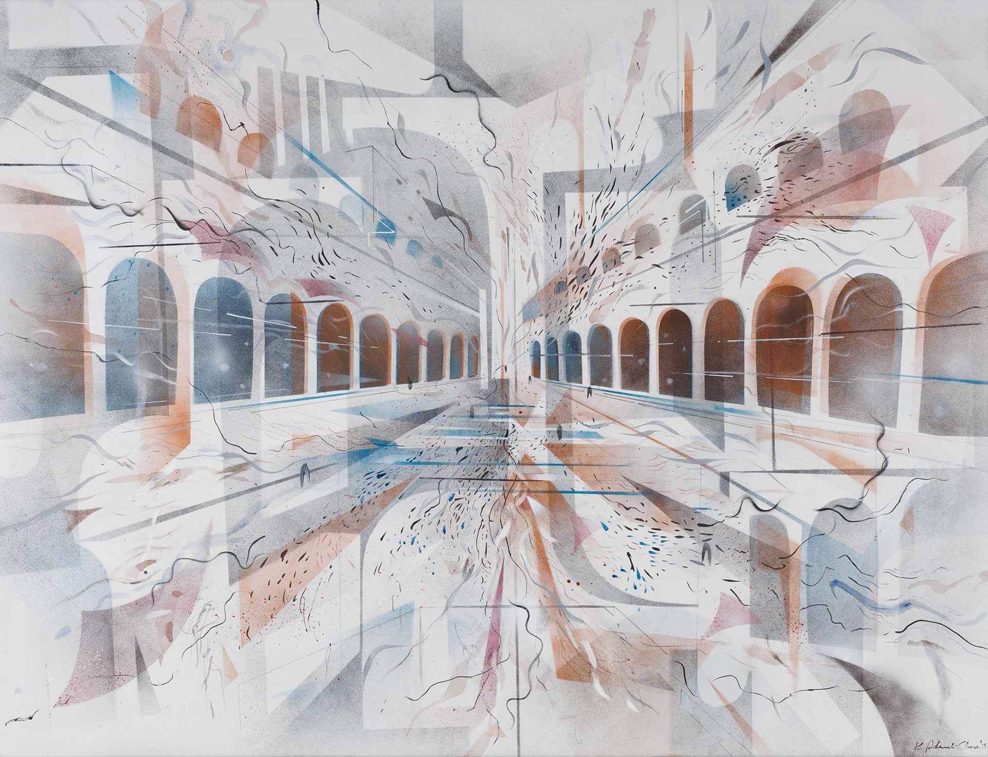 BOLONIA, 160 x 210 cm, acrylic on canvas, 2025, Cena: 15000 PLN