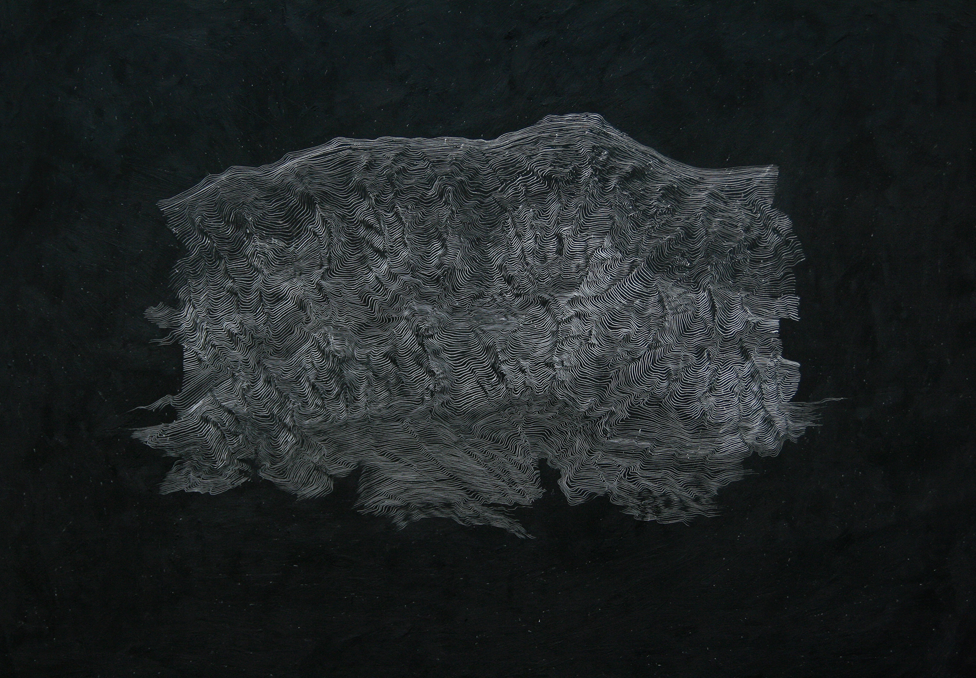 Struktura VII, 50 x 70 cm, oil pastel on paper, 2014