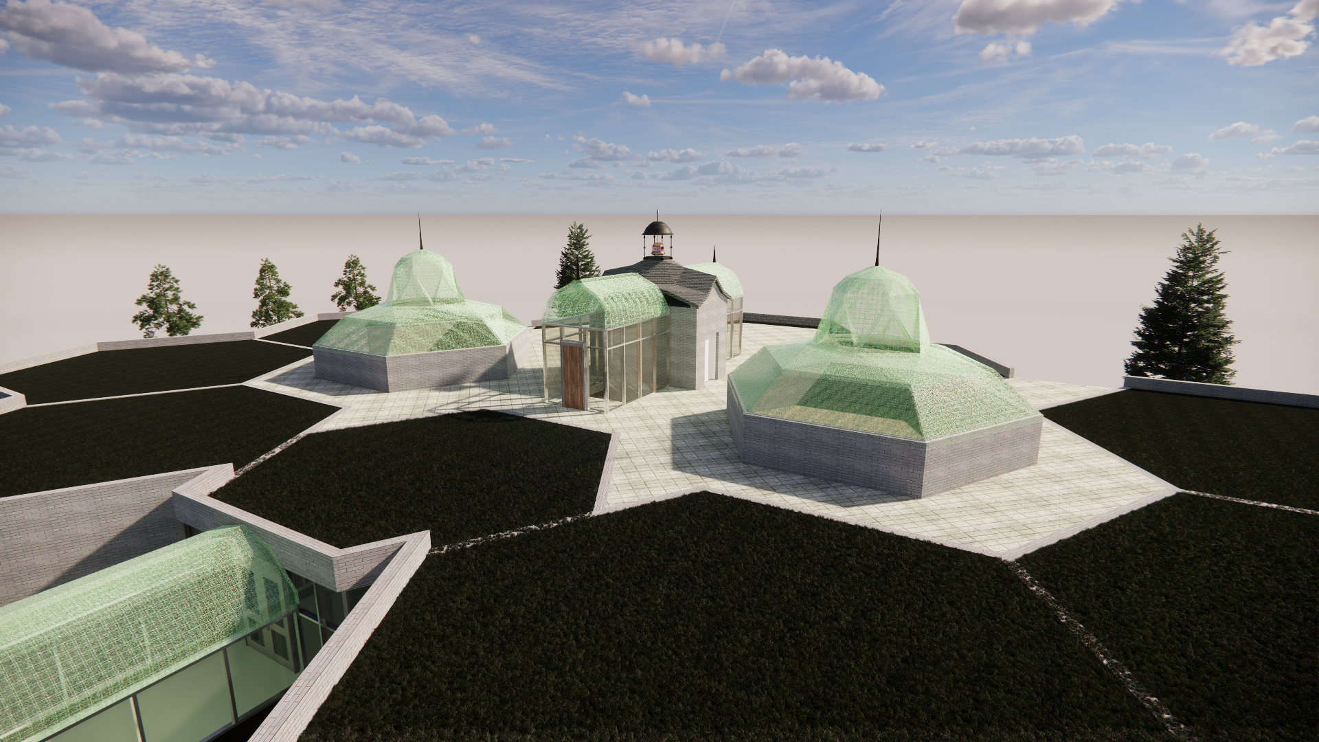 Experimenting with challenging roof-shapes