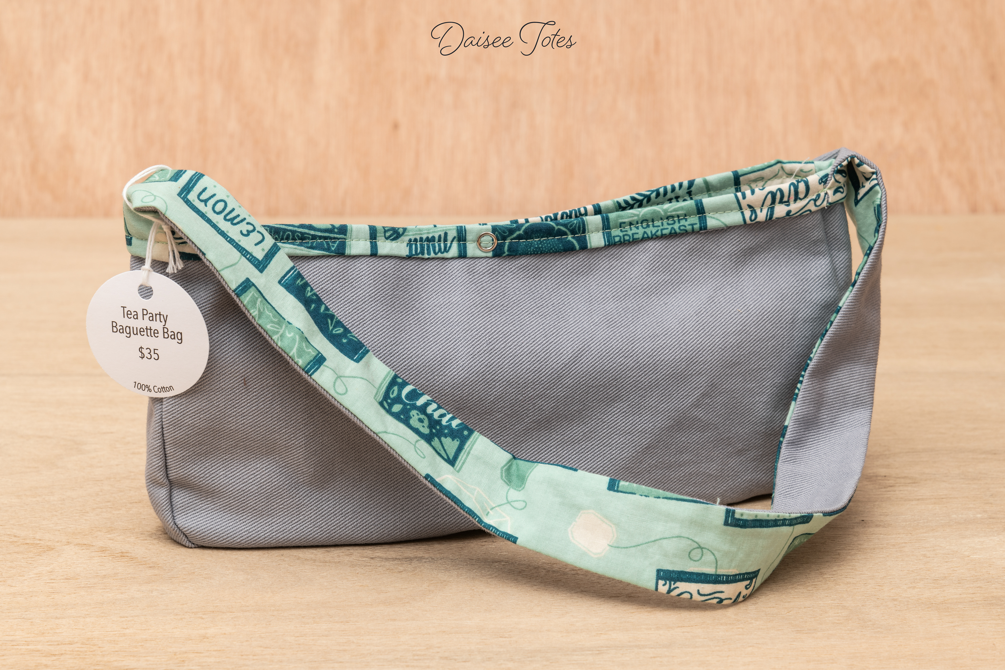 Tea Party Baguette Bag $35