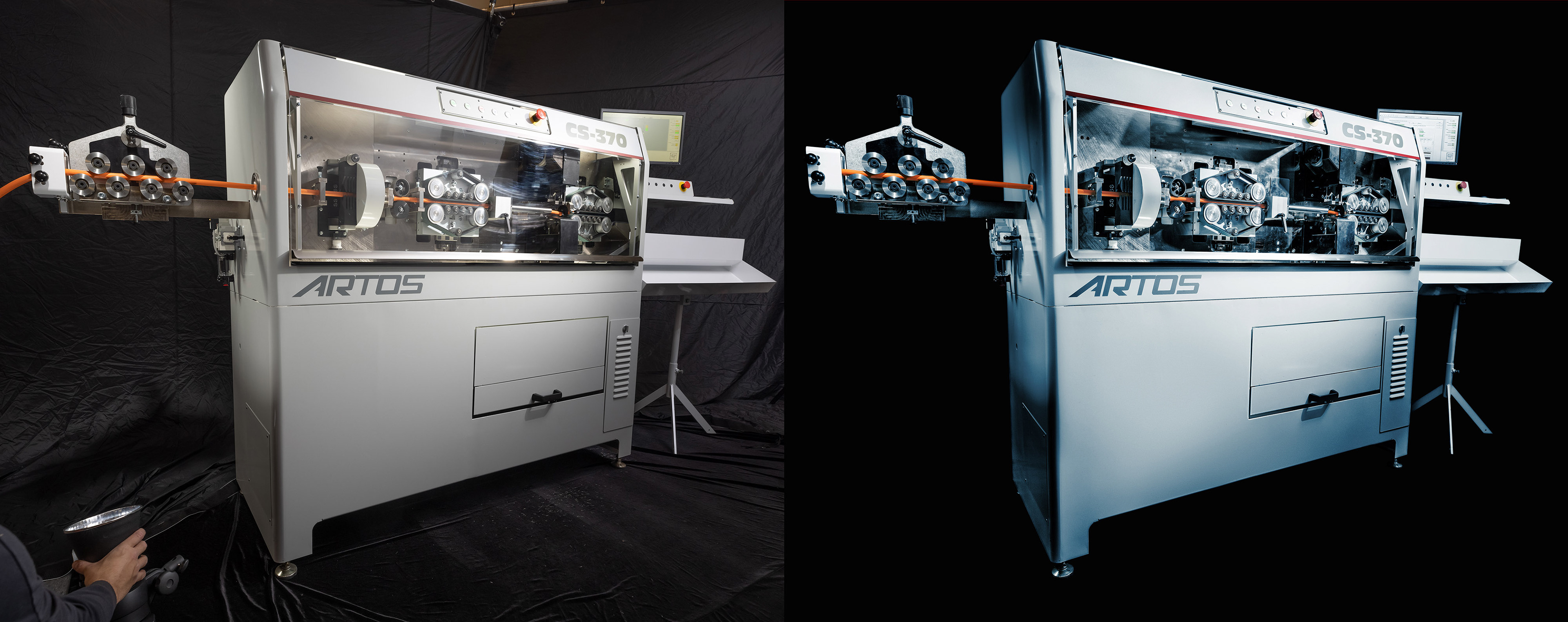Artos/Komax machine - web image with new branding color grade