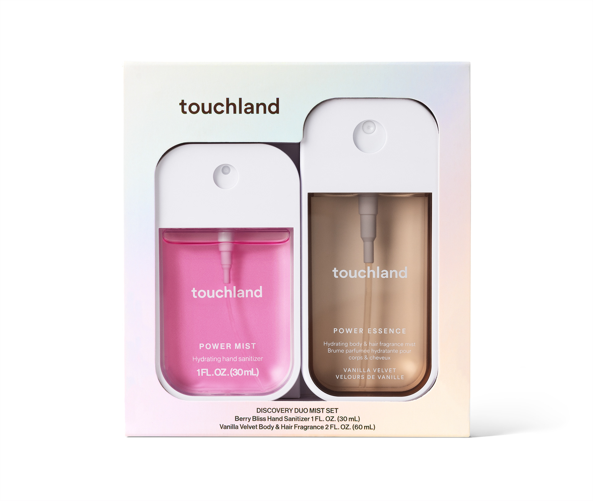 touchland hand sanitizers for web and social