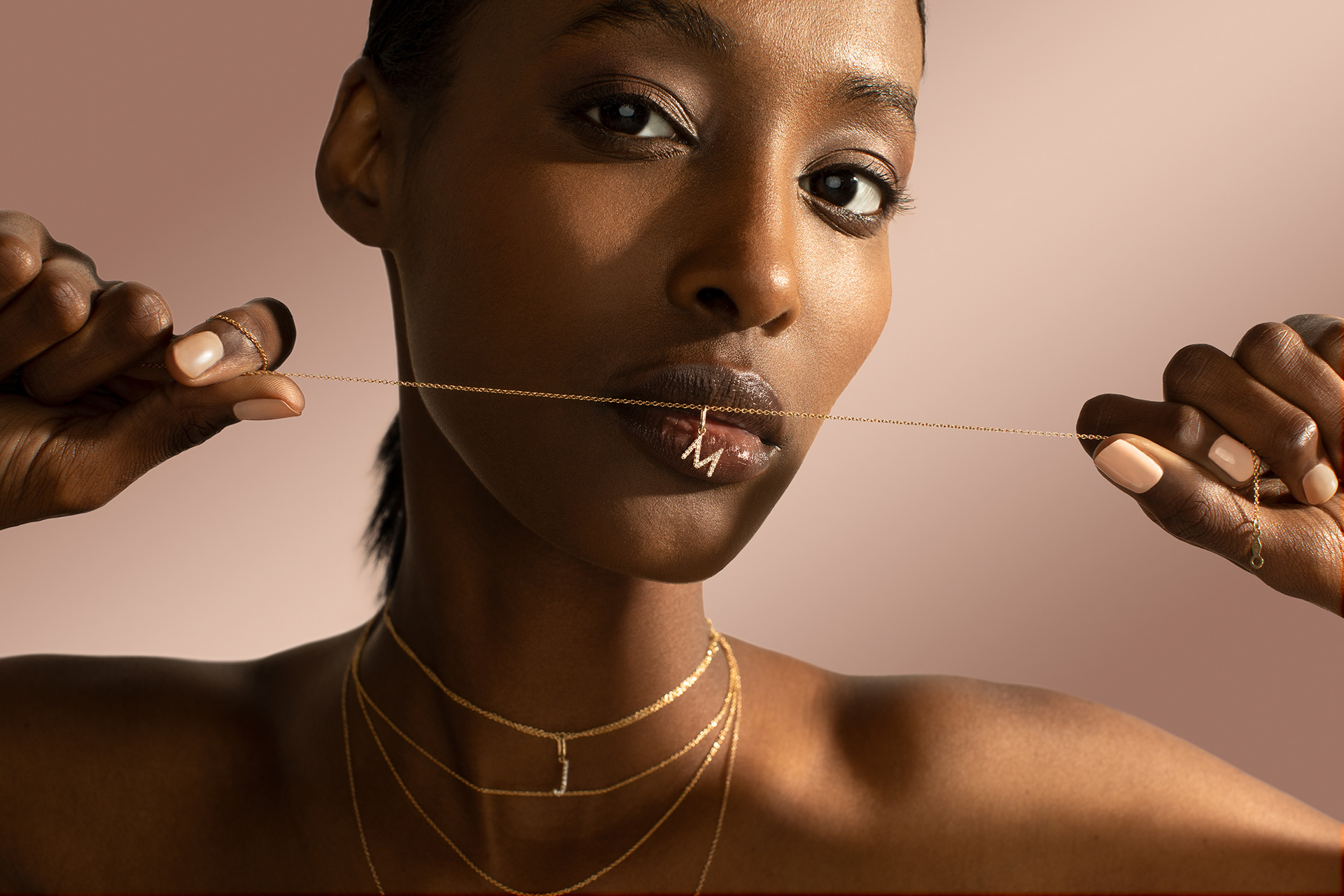 Diamond Nexus Initial Pendant website/email image