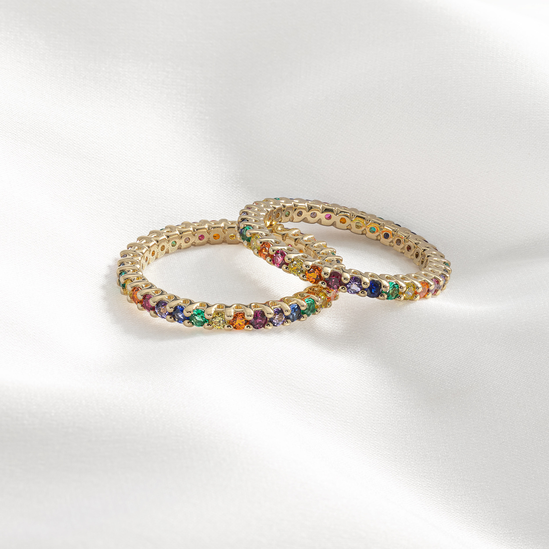 Diamond Nexus rings using stacked focus technique