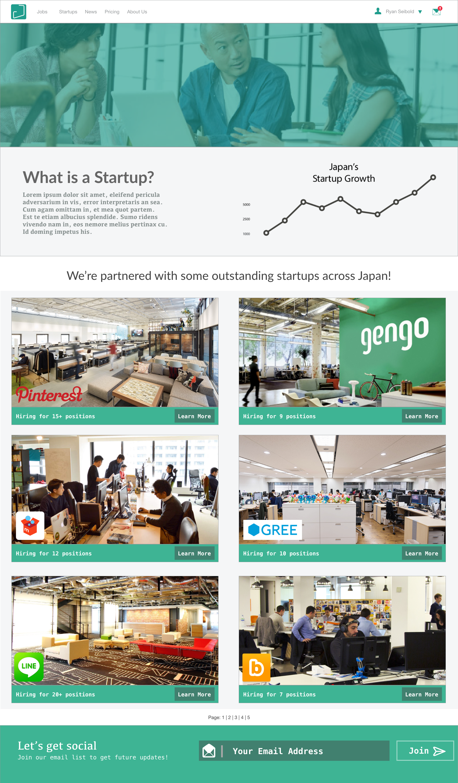 Startup Home