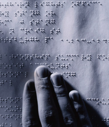 Fingers Reading Braille