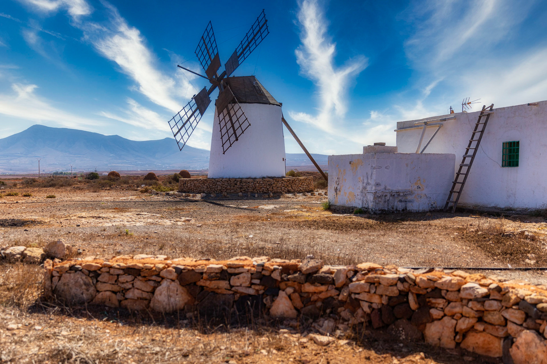 Old wind mill near Llanos de la Conception