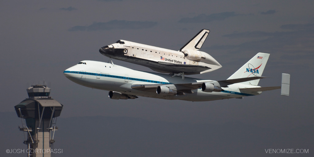 ENDEAVOR'S FINAL LANDING - LAX AIRPORT
