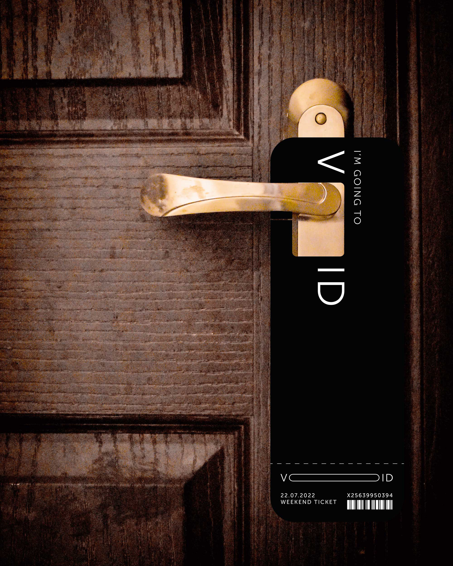 Ticket can be used as a do not disturb sign