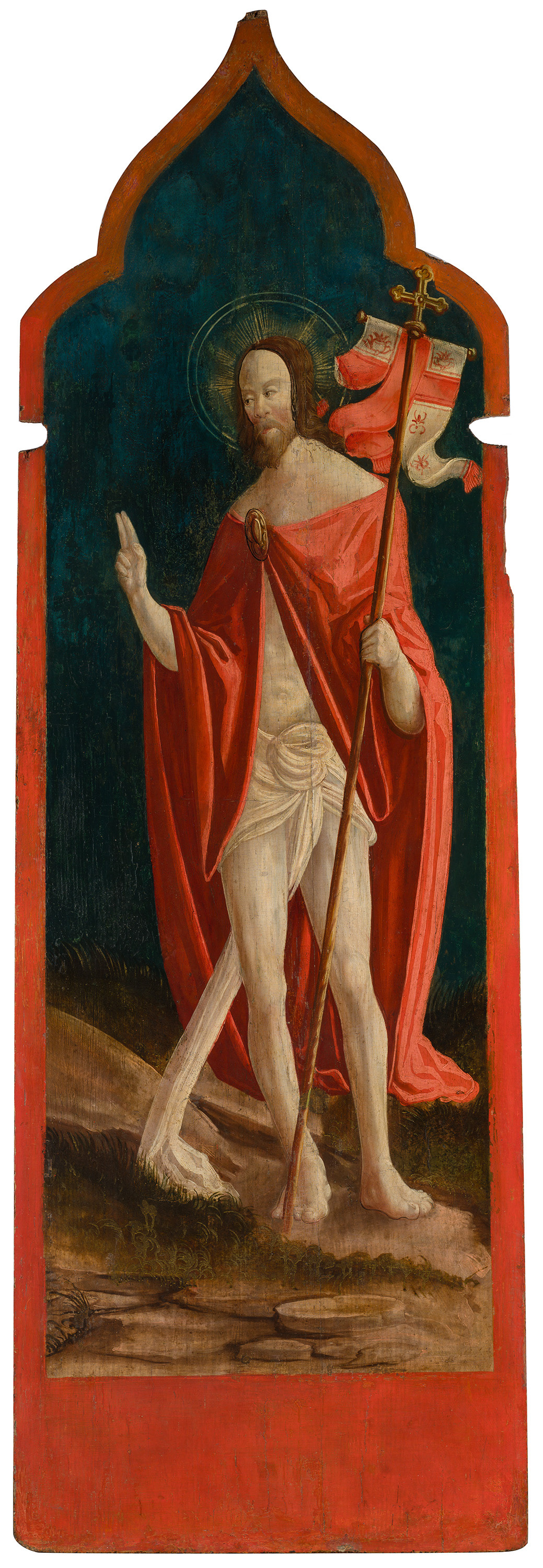 Anonym (Korutany) - Kristus vzkříšený (nástavec oltáře), (ze sbírek NGP)