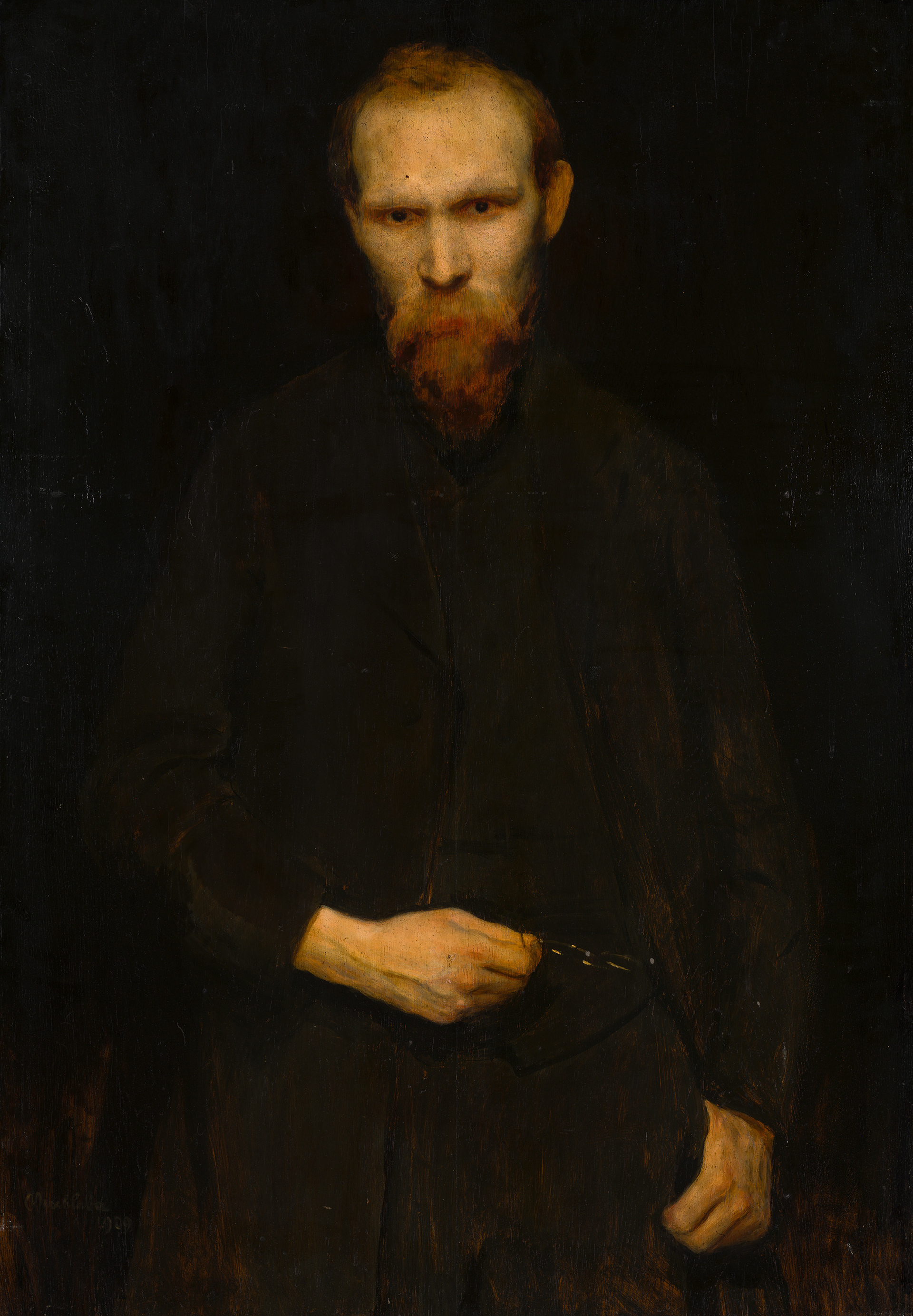 Vratislav Nechaleba - Podobizna prof. Josefa Jeřábka (ze sbírek NGP)