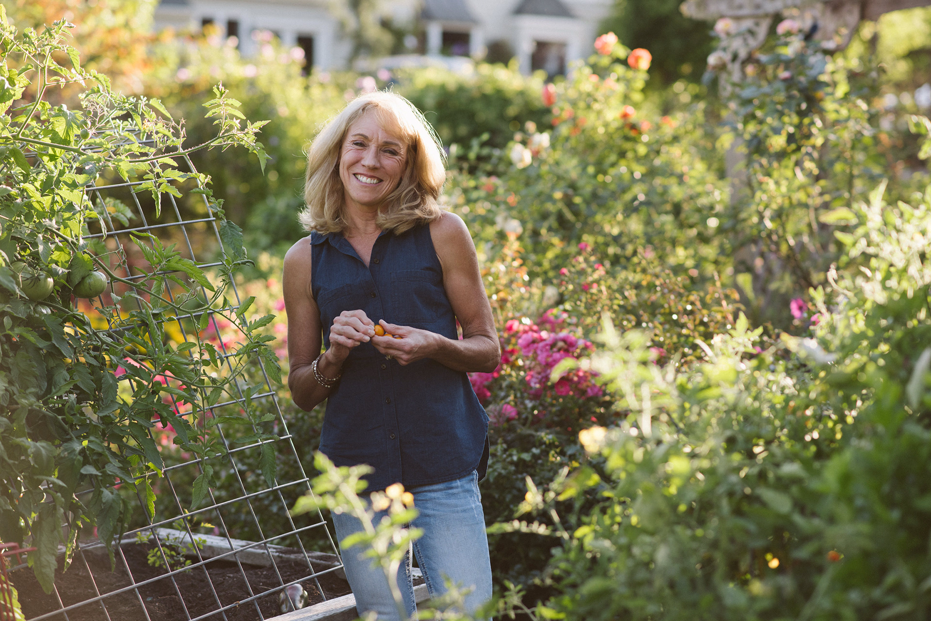 Mary, organic gardener