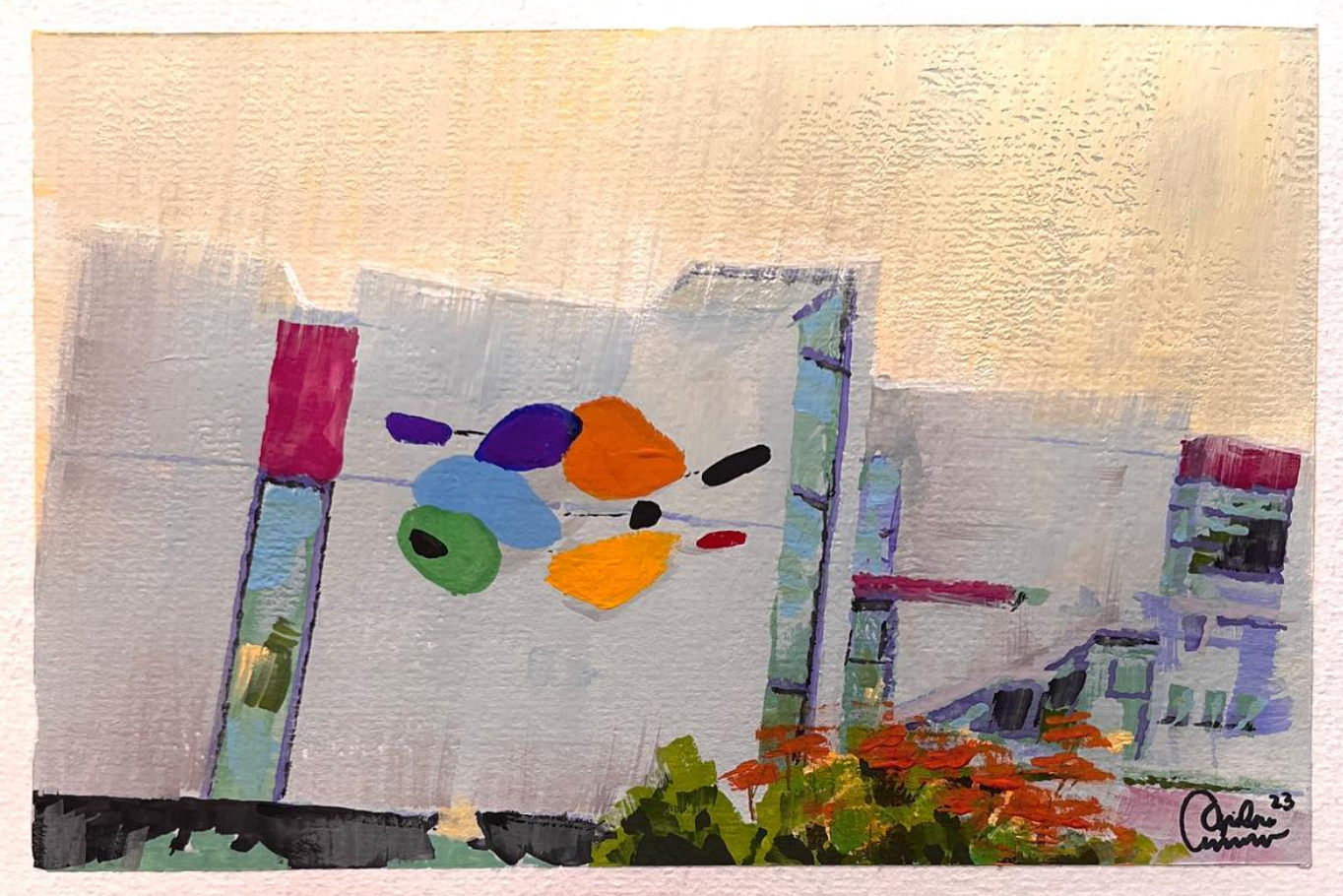 Animation Guild Local 839 - Gouache on Watercolor Paper