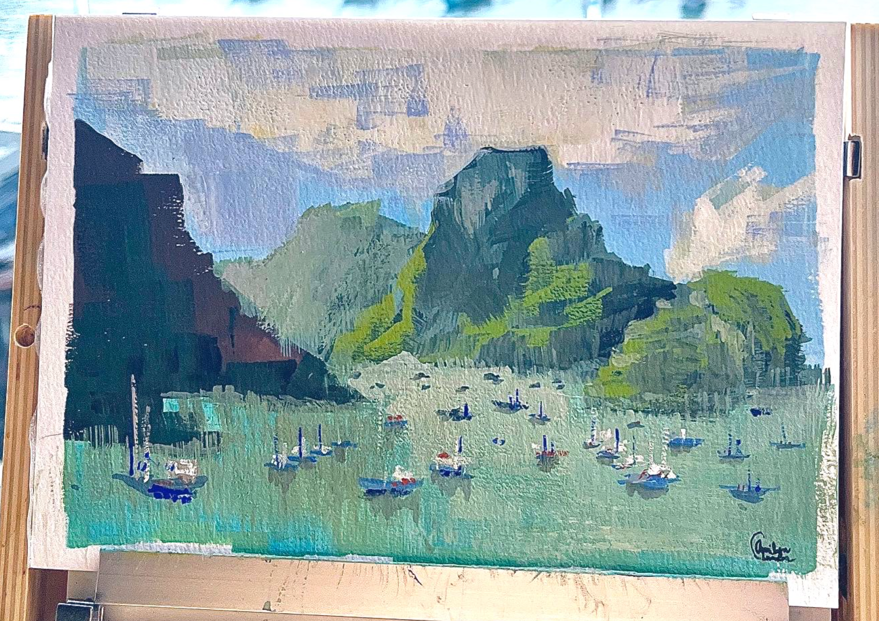 El Nido, Philippines - Gouache on Watercolor Paper