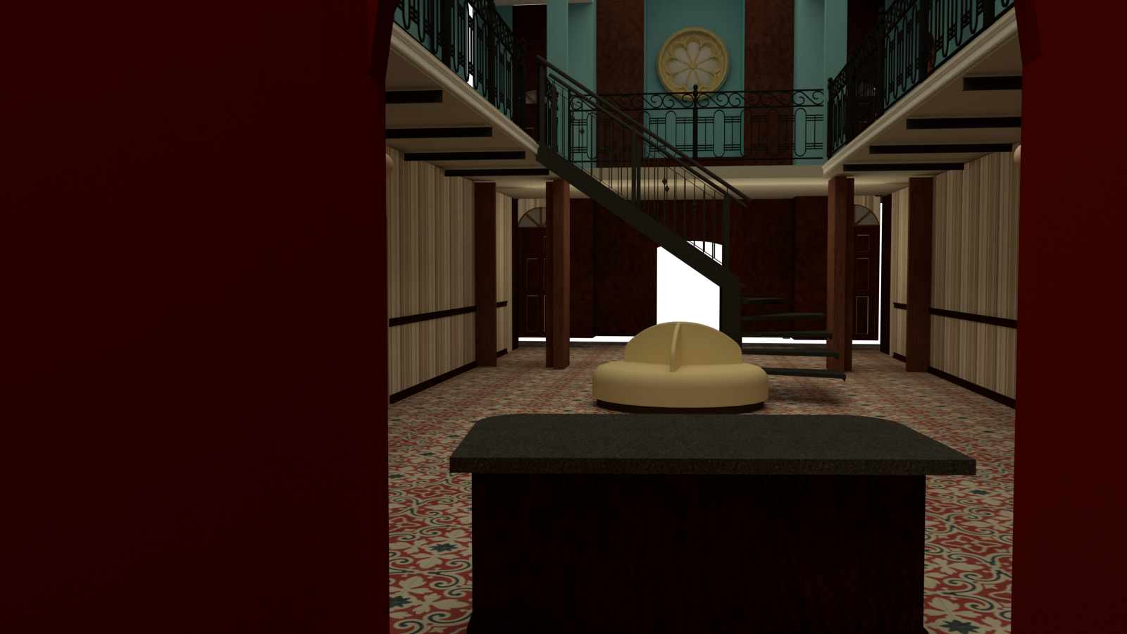 Behind Reception