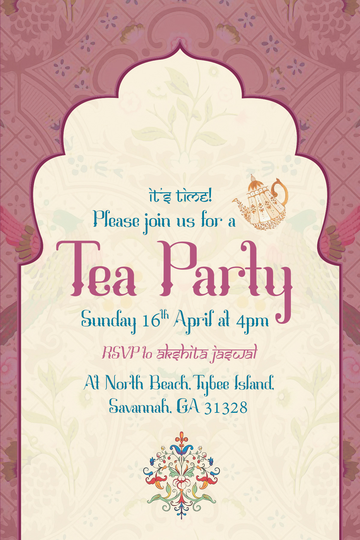 Tea Party Invitation