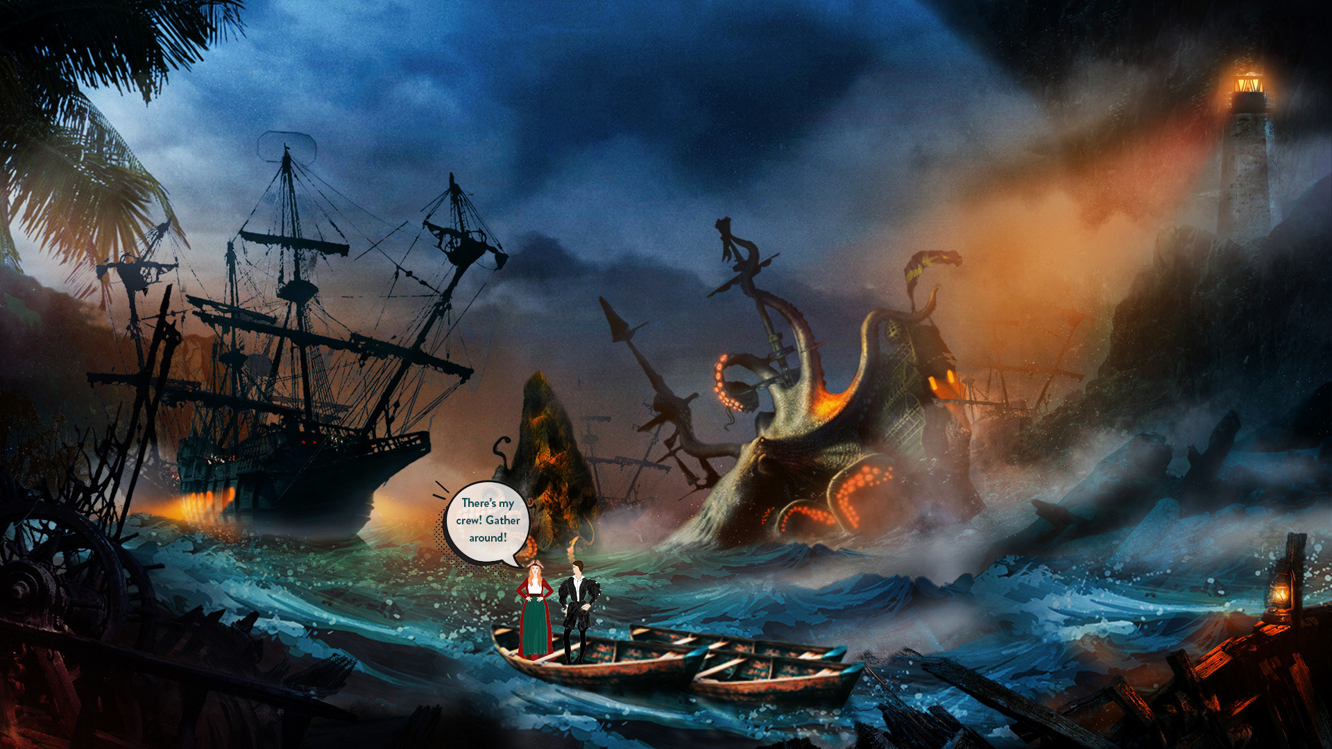 Matte Painting : Kraken's Attack
