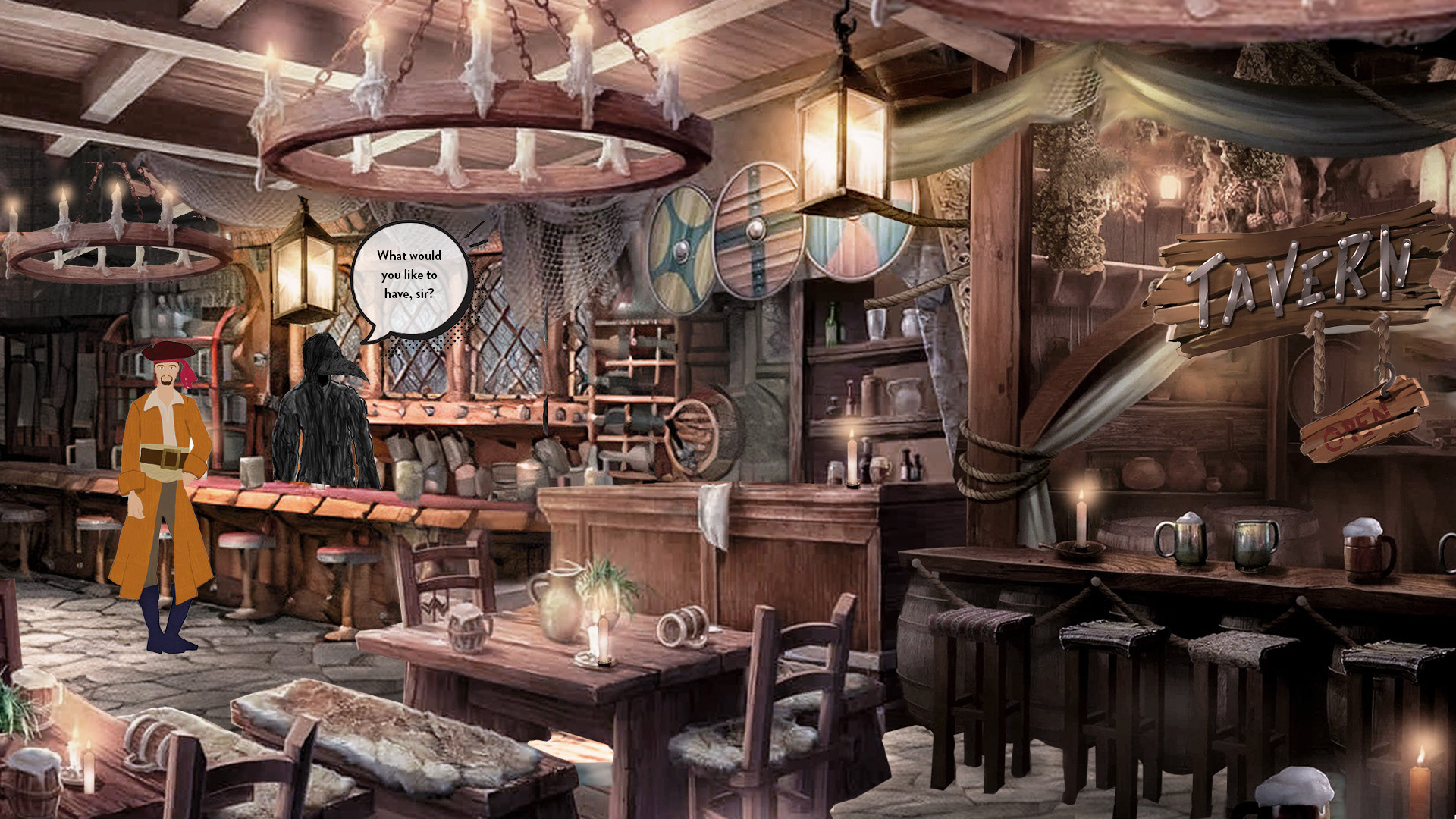 Matte Painting : Tavern (Bar)
