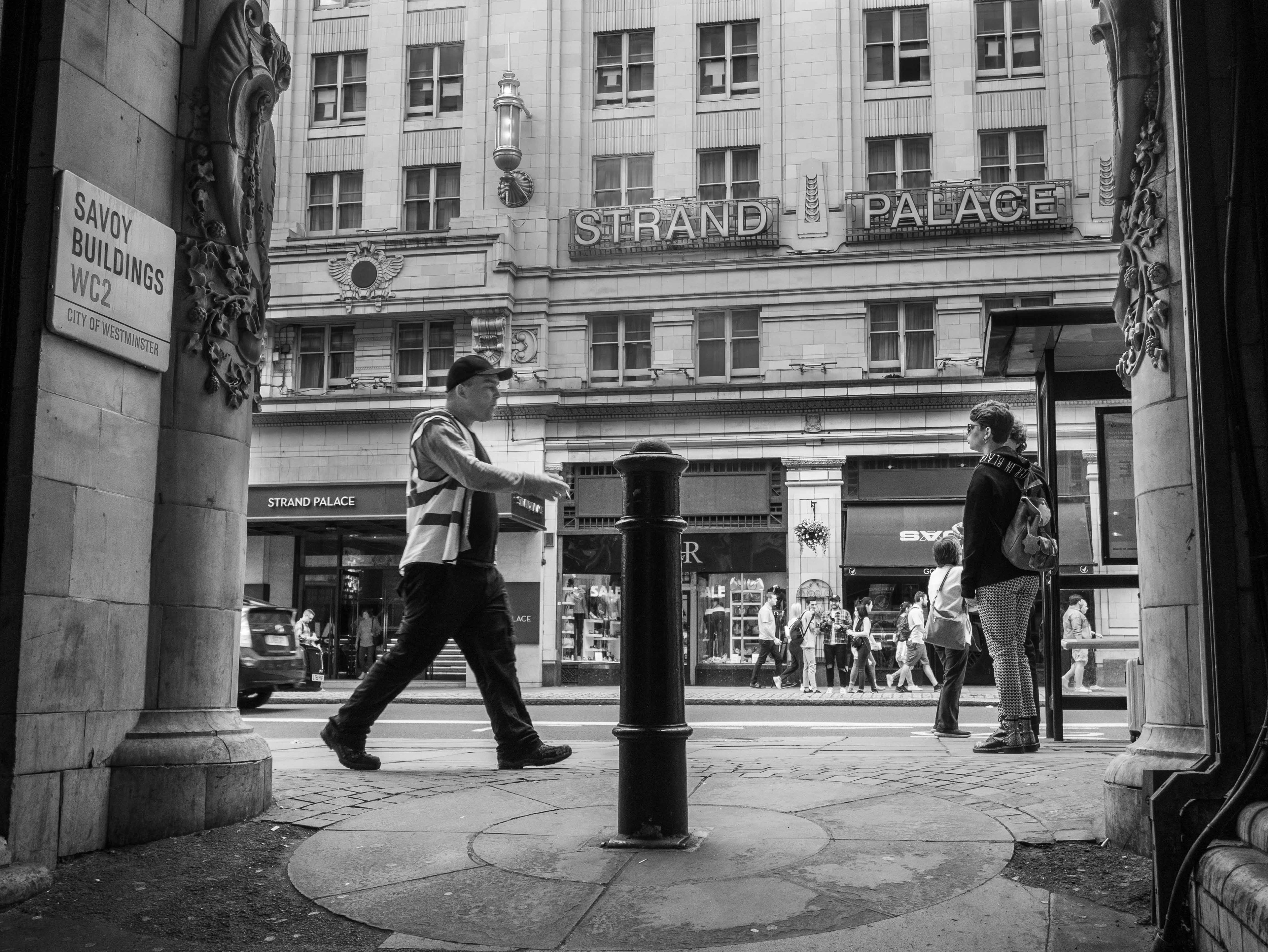 Striding along the Strand