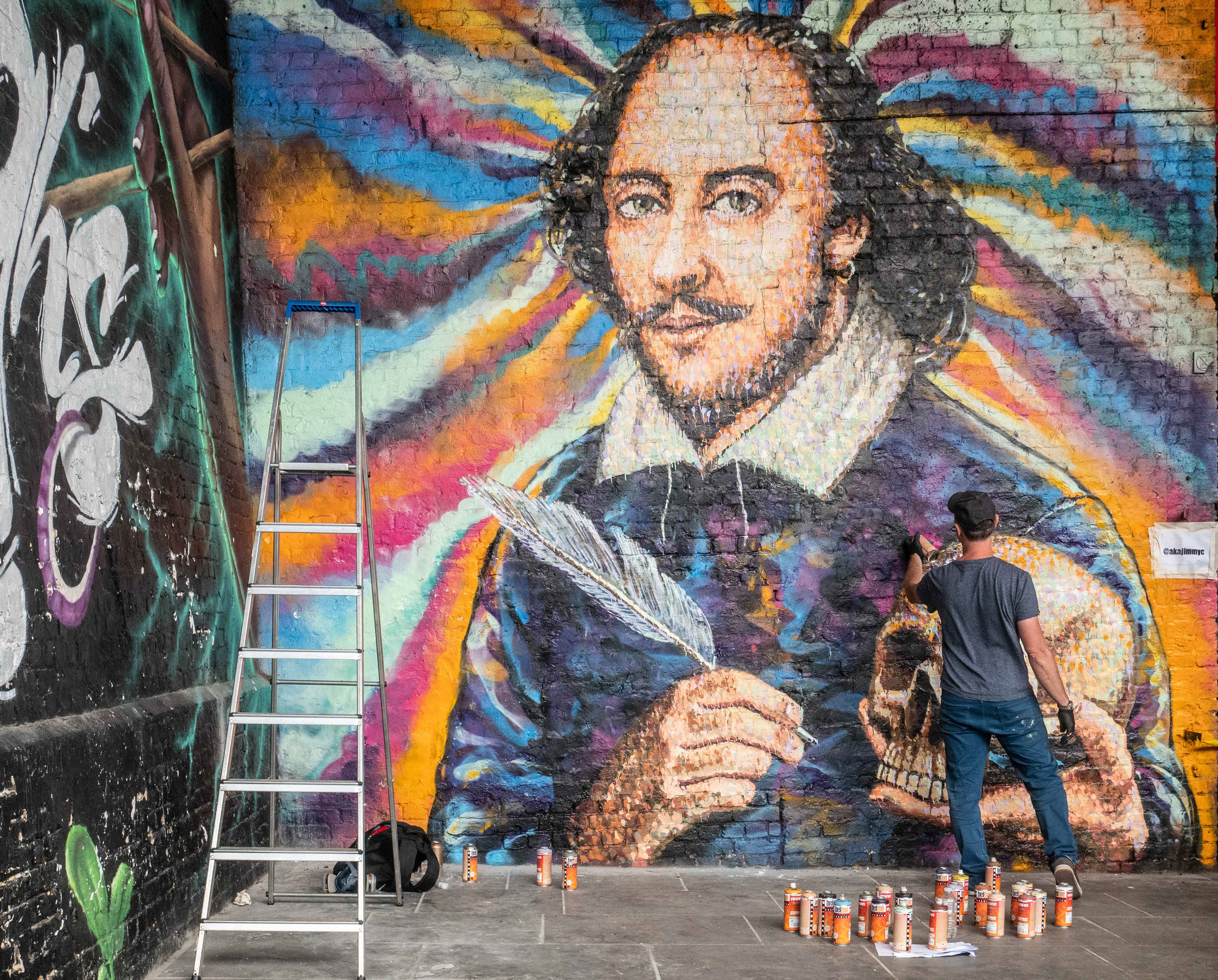 Touching up the artwork