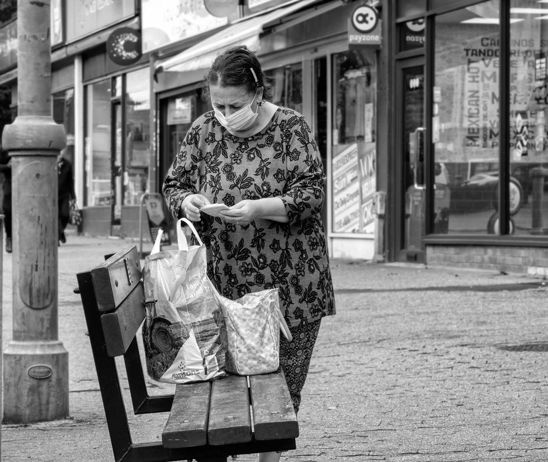 Checking the shopping list
