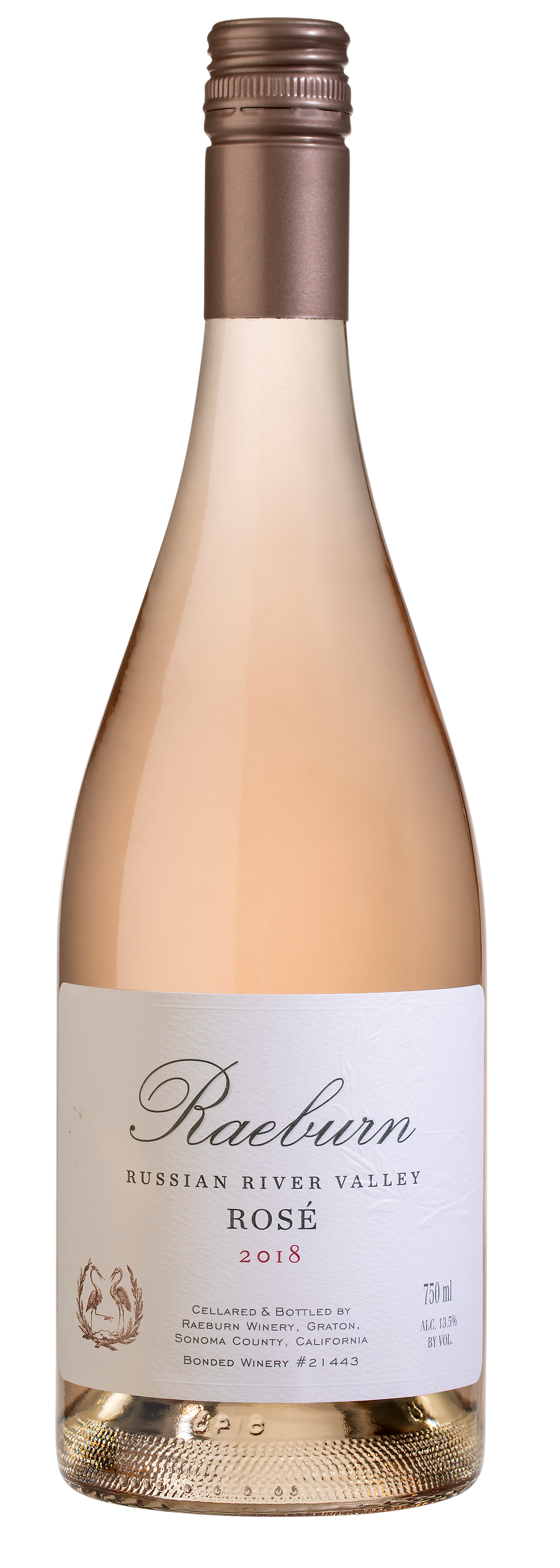 Raeburn Winery Rose Package label and capsule