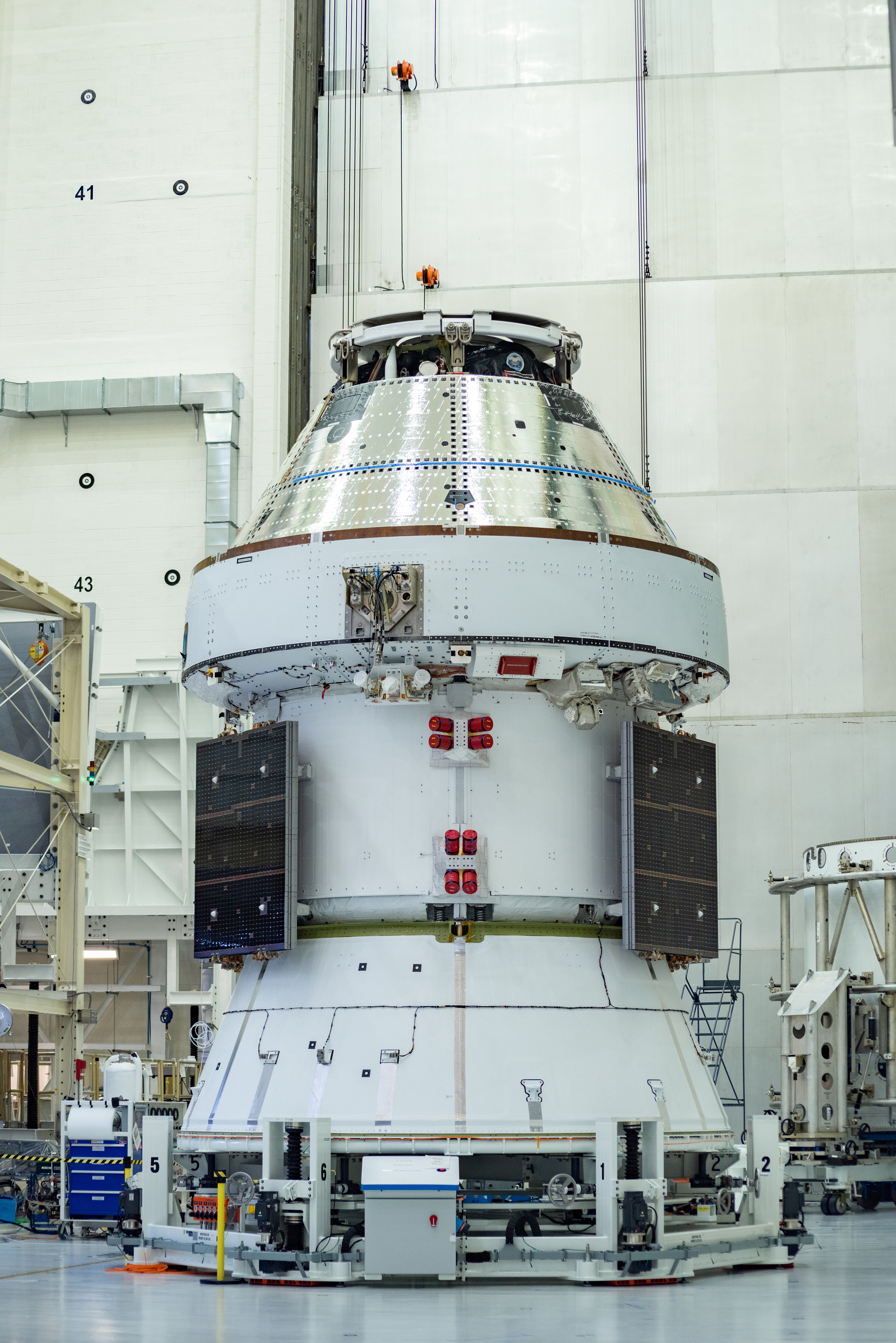 March 2025- Select members of the media are invited to document the Orion Crew Capsule that'll carry astronauts around the moon in 2026 as part of the Artemis II mission.