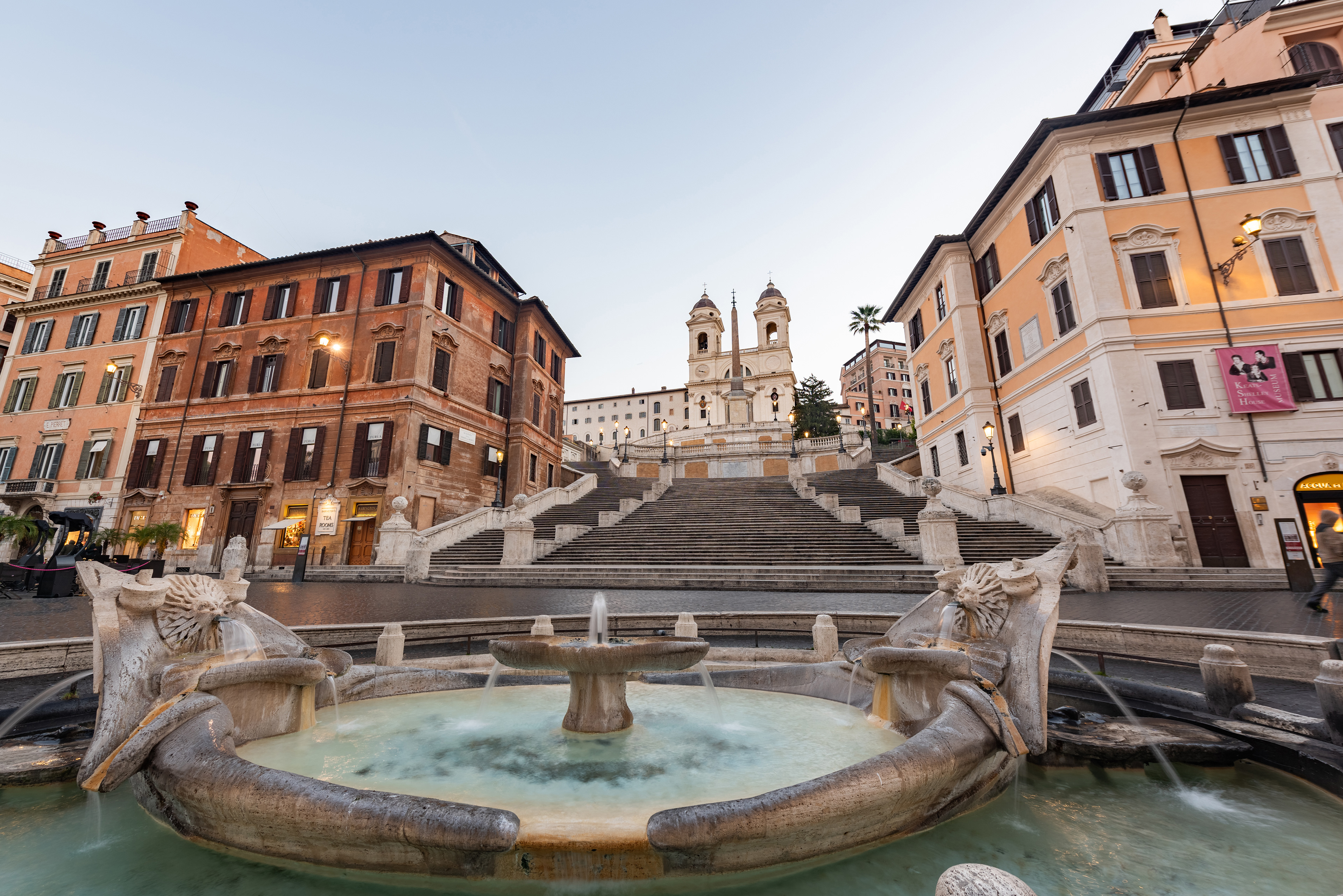 Spanish Steps at sunrise