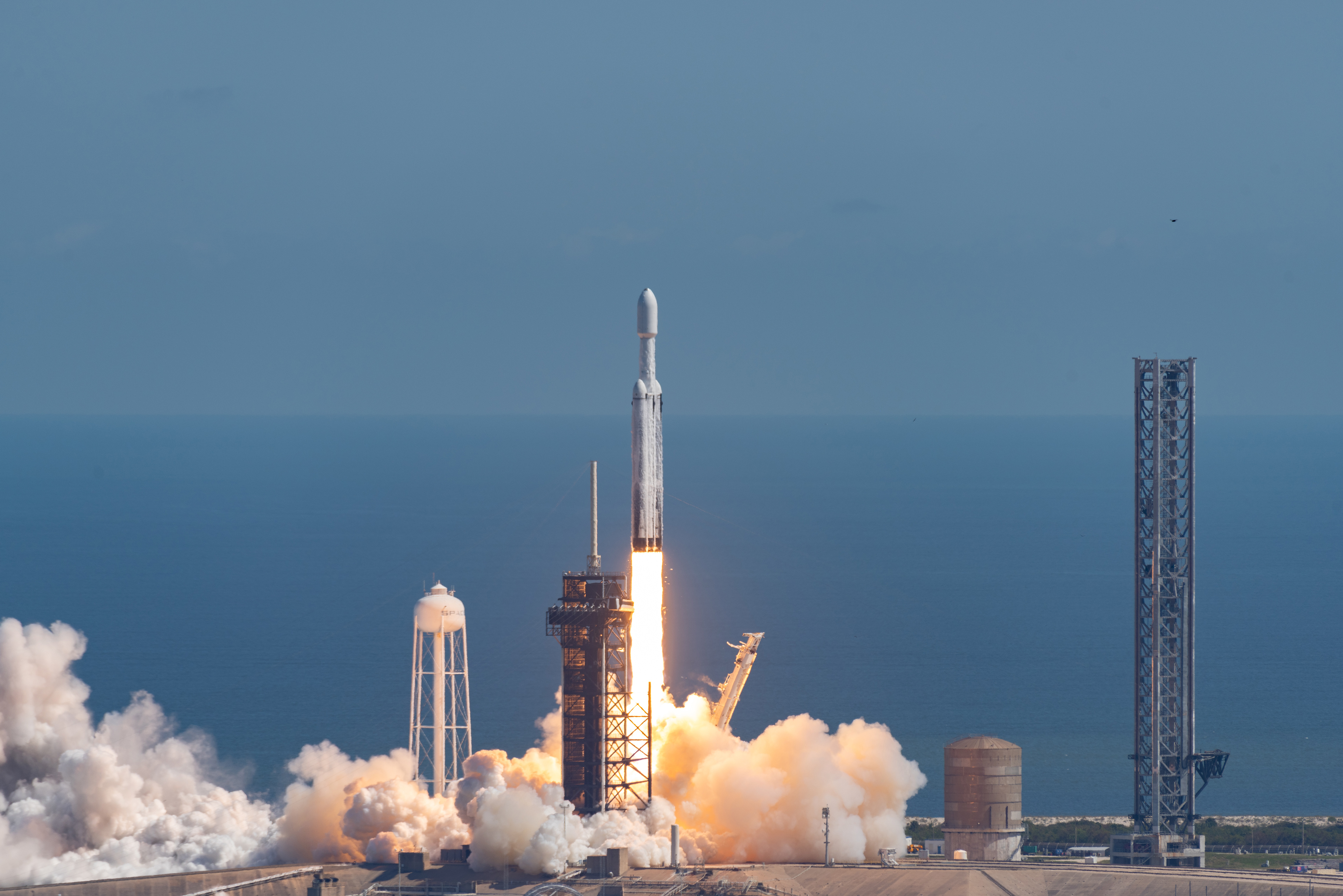 This view is from the roof of NASA's 526ft tall Vehicle Assembly Building. Credit: Brandon Moser/Central Florida Public Media