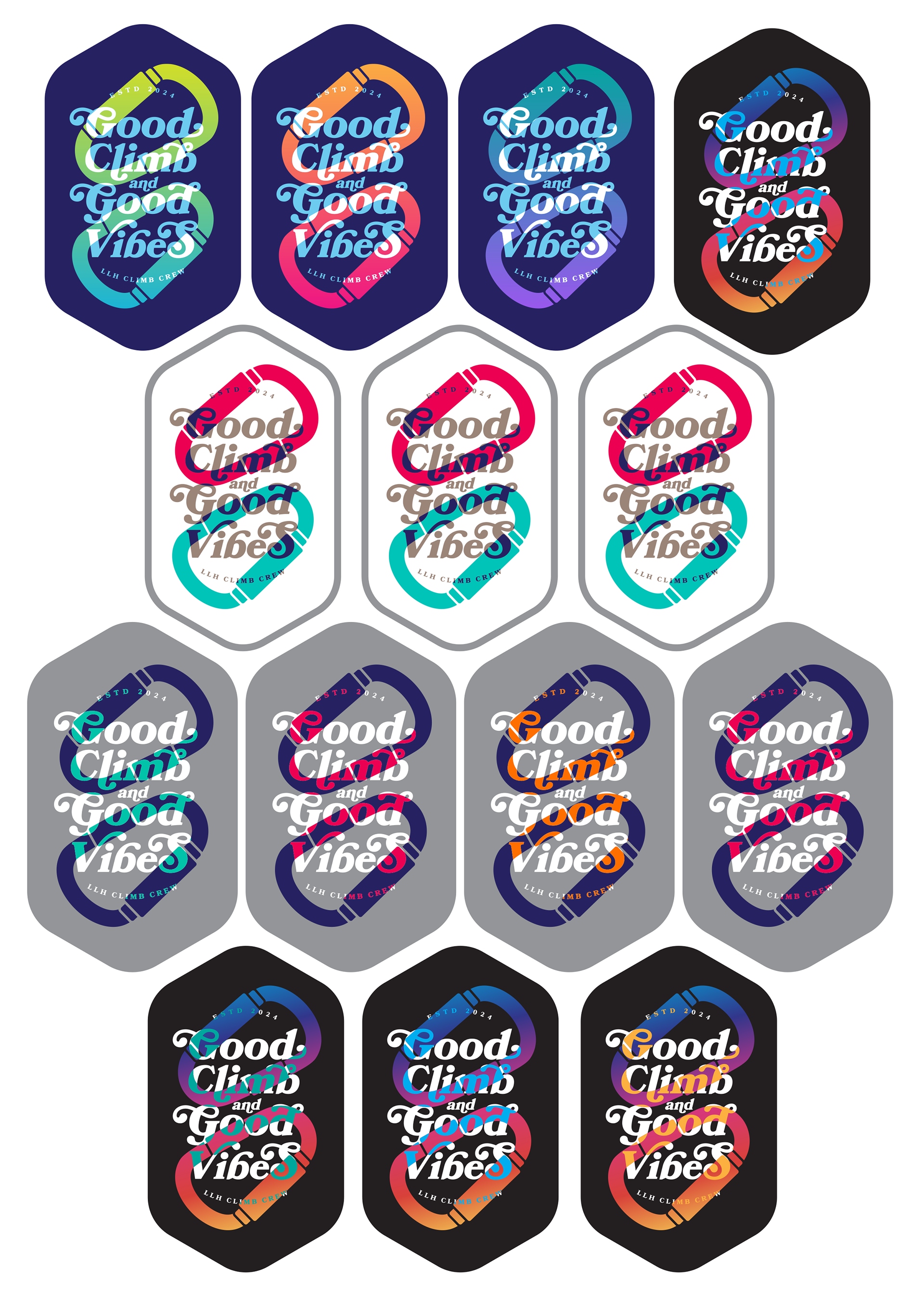 Living Learning Homeschool Climb Crew decal design