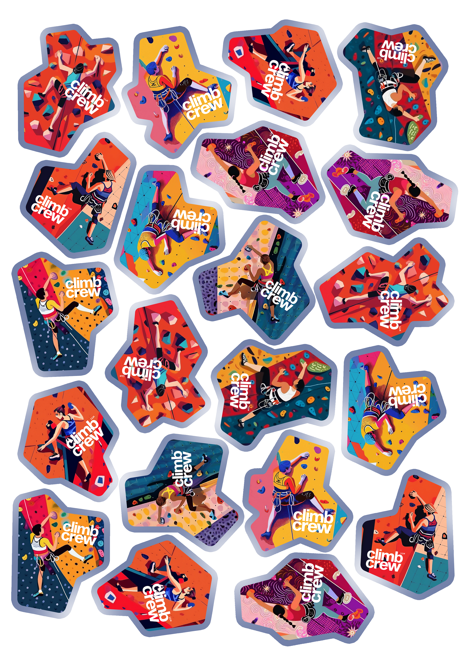 Living Learning Homeschool Climb Crew decal design